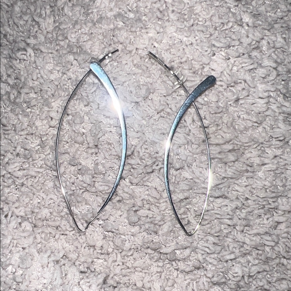 Elegant Silver Hoop Earrings